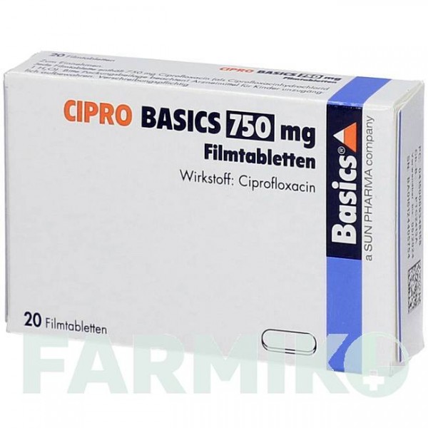 ЦИПРО (CIPRO) 750 мг таблетки 10 шт - Ципрофлоксацин BASICS