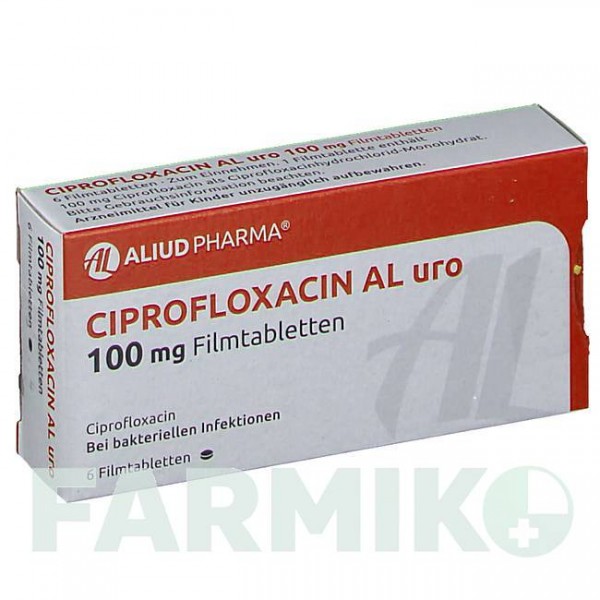 ЦИПРОФЛОКСАЦИН (CIPROFLOXACIN) 100 мг таблетки 6 шт - Ципрофлоксацин ALIUD PHARMA