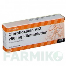 ЦИПРОФЛОКСАЦИН (CIPROFLOXACIN) 250 мг таблетки 6 шт - Ципрофлоксацин ABZ PHARMA