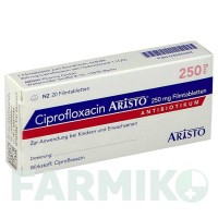ЦИПРОФЛОКСАЦИН (CIPROFLOXACIN) 250 мг таблетки 20 шт - Ципрофлоксацин ARISTO PHARMA