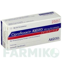 ЦИПРОФЛОКСАЦИН (CIPROFLOXACIN) 250 мг таблетки 28 шт - Ципрофлоксацин ARISTO PHARMA