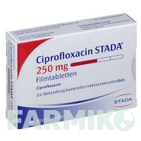 ЦИПРОФЛОКСАЦИН (CIPROFLOXACIN) 250 мг таблетки 20 шт - Ципрофлоксацин STADAPHARM