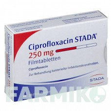 ЦИПРОФЛОКСАЦИН (CIPROFLOXACIN) 250 мг таблетки 20 шт - Ципрофлоксацин STADAPHARM