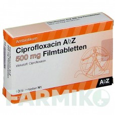 ЦИПРОФЛОКСАЦИН (CIPROFLOXACIN) 500 мг таблетки 10 шт - Ципрофлоксацин ABZ PHARMA