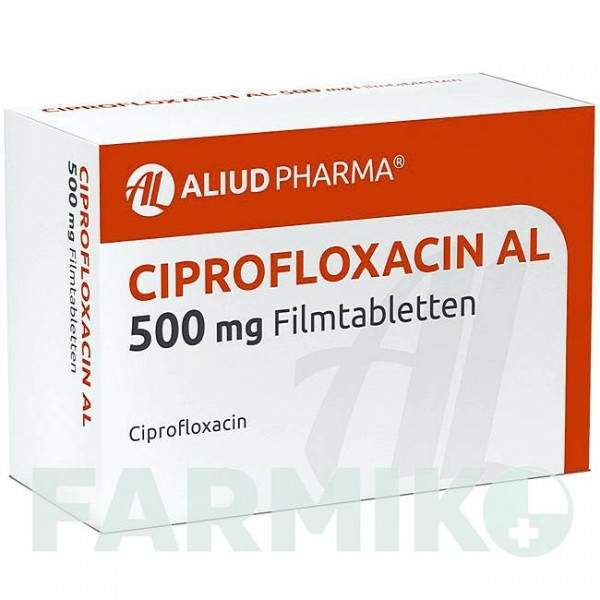 ЦИПРОФЛОКСАЦИН (CIPROFLOXACIN) 500 мг таблетки 10 шт - Ципрофлоксацин ALIUD PHARMA