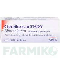 ЦИПРОФЛОКСАЦИН (CIPROFLOXACIN) 750 мг таблетки 10 шт - Ципрофлоксацин STADAPHARM