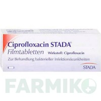 ЦИПРОФЛОКСАЦИН (CIPROFLOXACIN) 750 мг таблетки 20 шт - Ципрофлоксацин STADAPHARM