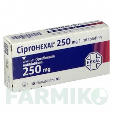ЦИПРОГЕКСАЛ (CIPROHEXAL) 250 мг таблетки 10 шт - Ципрофлоксацин HEXAL