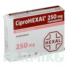 ЦИПРОГЕКСАЛ (CIPROHEXAL) 250 мг таблетки 14 шт - Ципрофлоксацин HEXAL