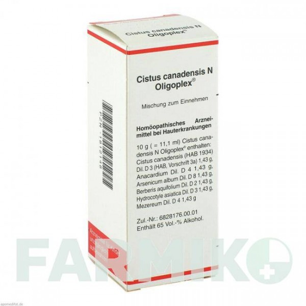 ЦИСТУС КАНАДЕНСІС (CISTUS CANADENSIS) рідина 50 мл - Гомеопатія MEDA PHARMA