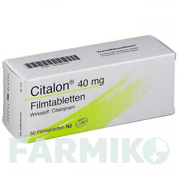 ЦИТАЛОН (CITALON) 40 мг таблетки 50 шт - Циталопрам KREWEL MEUSELBACH