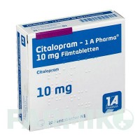 ЦИТАЛОПРАМ (CITALOPRAM) 10 мг таблетки 20 шт - Циталопрам 1 A PHARMA