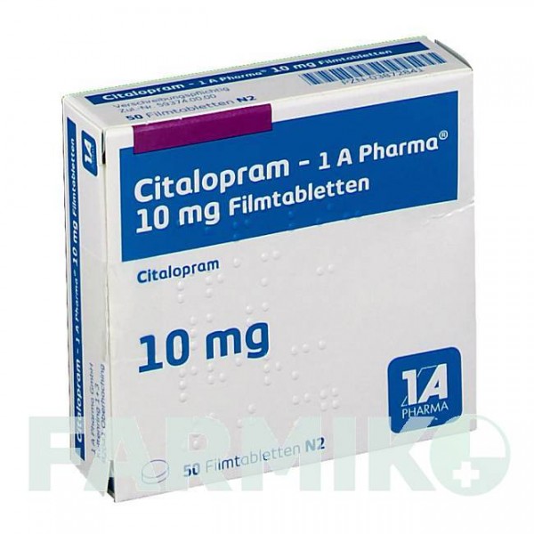 ЦИТАЛОПРАМ (CITALOPRAM) 10 мг таблетки 50 шт - Циталопрам 1 A PHARMA