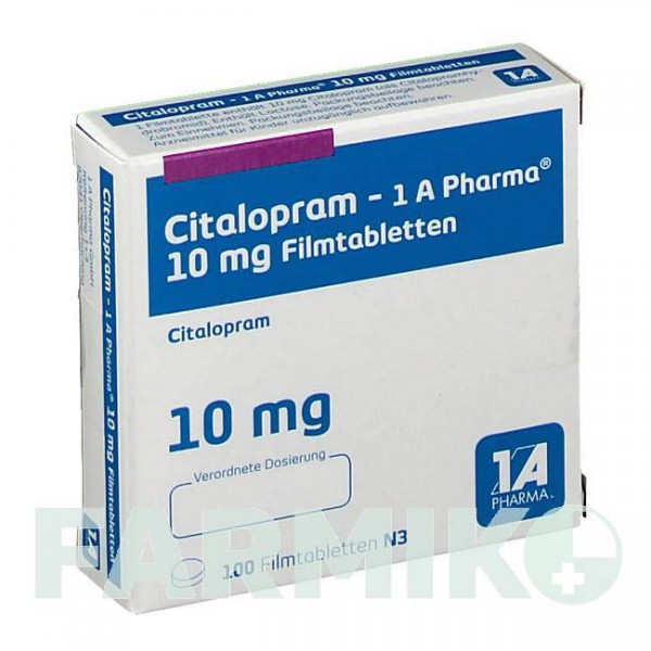ЦИТАЛОПРАМ (CITALOPRAM) 10 мг таблетки 100 шт - Циталопрам 1 A PHARMA