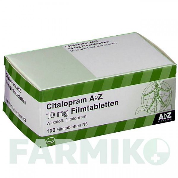 ЦИТАЛОПРАМ (CITALOPRAM) 10 мг таблетки 100 шт - Циталопрам ABZ PHARMA