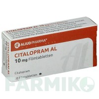ЦИТАЛОПРАМ (CITALOPRAM) 10 мг таблетки 20 шт - Циталопрам ALIUD PHARMA