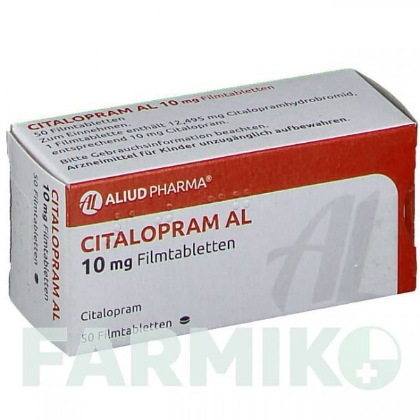 ЦИТАЛОПРАМ (CITALOPRAM) 10 мг таблетки 50 шт - Циталопрам ALIUD PHARMA