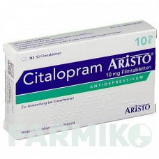 ЦИТАЛОПРАМ (CITALOPRAM) 10 мг таблетки 50 шт - Циталопрам ARISTO PHARMA