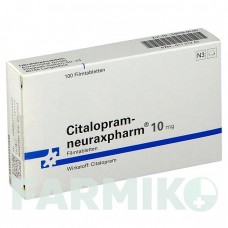 ЦИТАЛОПРАМ (CITALOPRAM) 10 мг таблетки 50 шт - Циталопрам NEURAXPHARM