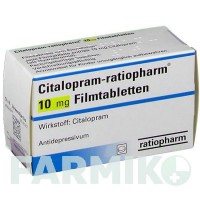 ЦИТАЛОПРАМ (CITALOPRAM) 10 мг таблетки 50 шт - Циталопрам RATIOPHARM
