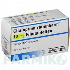 ЦИТАЛОПРАМ (CITALOPRAM) 10 мг таблетки 50 шт - Циталопрам RATIOPHARM