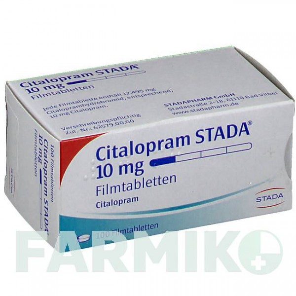 ЦИТАЛОПРАМ (CITALOPRAM) 10 мг таблетки 100 шт - Циталопрам STADAPHARM
