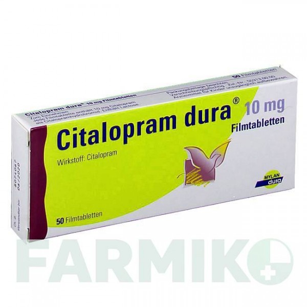 ЦИТАЛОПРАМ (CITALOPRAM) 10 мг таблетки 50 шт - Циталопрам VIATRIS