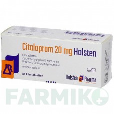 ЦИТАЛОПРАМ (CITALOPRAM) 20 мг таблетки 84 шт - Циталопрам HOLSTEN PHARMA