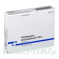 ЦИТАЛОПРАМ (CITALOPRAM) 20 мг таблетки 20 шт - Циталопрам NEURAXPHARM
