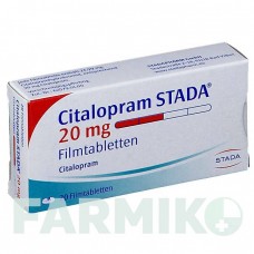 ЦИТАЛОПРАМ (CITALOPRAM) 20 мг таблетки 20 шт - Циталопрам STADAPHARM