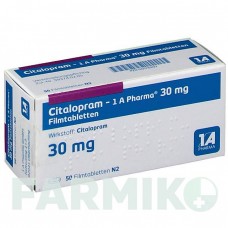 ЦИТАЛОПРАМ (CITALOPRAM) 30 мг таблетки 50 шт - Циталопрам 1 A PHARMA