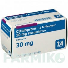 ЦИТАЛОПРАМ (CITALOPRAM) 30 мг таблетки 100 шт - Циталопрам 1 A PHARMA
