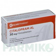 ЦИТАЛОПРАМ (CITALOPRAM) 30 мг таблетки 20 шт - Циталопрам ALIUD PHARMA