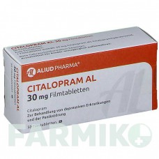 ЦИТАЛОПРАМ (CITALOPRAM) 30 мг таблетки 50 шт - Циталопрам ALIUD PHARMA