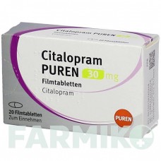 ЦИТАЛОПРАМ (CITALOPRAM) 30 мг таблетки 20 шт - Циталопрам PUREN PHARMA