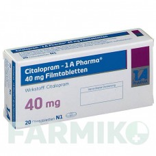 ЦИТАЛОПРАМ (CITALOPRAM) 40 мг таблетки 20 шт - Циталопрам 1 A PHARMA