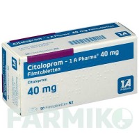 ЦИТАЛОПРАМ (CITALOPRAM) 40 мг таблетки 50 шт - Циталопрам 1 A PHARMA