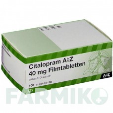 ЦИТАЛОПРАМ (CITALOPRAM) 40 мг таблетки 50 шт - Циталопрам ABZ PHARMA