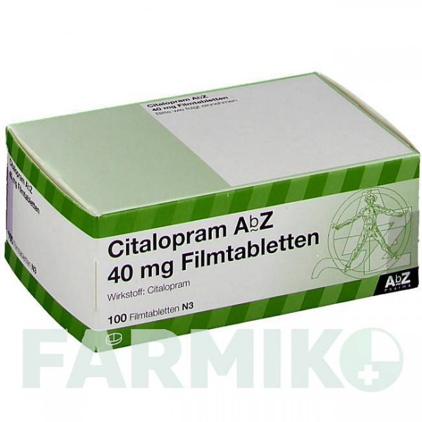 ЦИТАЛОПРАМ (CITALOPRAM) 40 мг таблетки 100 шт - Циталопрам ABZ PHARMA