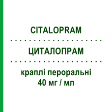 ЦИТАЛОПРАМ (CITALOPRAM) 40 мг/мл капли оральные 15 мл - Циталопрам MYLAN