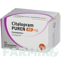 ЦИТАЛОПРАМ (CITALOPRAM) 40 мг таблетки 50 шт - Циталопрам PUREN PHARMA