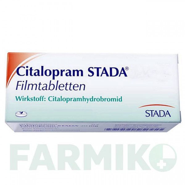 ЦИТАЛОПРАМ (CITALOPRAM) 40 мг таблетки 20 шт - Циталопрам STADAPHARM