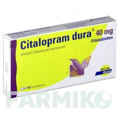 ЦИТАЛОПРАМ (CITALOPRAM) 40 мг таблетки 50 шт - Циталопрам VIATRIS