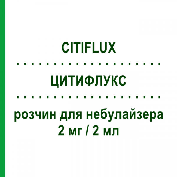 ЦИТИФЛУКС (CITIFLUX) 2 мг/2 мл раствор для небулайзера 15 шт - Флунизолид LAB CT