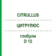 ЦИТРУЛЮС (CITRULLUS) D 12 глобули 10 г - Гомеопатия SPAGYRA