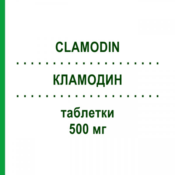 КЛАМОДИН (CLAMODIN) 500 мг таблетки 14 шт - Кларитроміцин SO.SE.PHARM