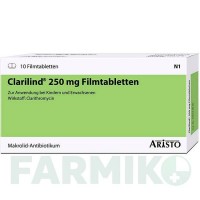 КЛАРИЛІНД (CLARILIND) 250 мг таблетки 10 шт - Кларитроміцин ARISTO PHARMA