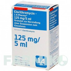 КЛАРИТРОМІЦИН (CLARITHROMYCIN) 125 мг/5 мл гранули 60 мл - Кларитроміцин 1 A PHARMA