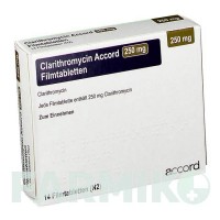 КЛАРИТРОМІЦИН (CLARITHROMYCIN) 250 мг таблетки 14 шт - Кларитроміцин ACCORD HEALTHCARE