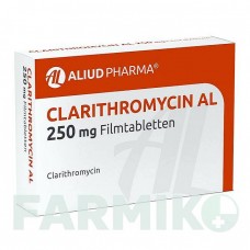 КЛАРИТРОМІЦИН (CLARITHROMYCIN) 250 мг таблетки 10 шт - Кларитроміцин ALIUD PHARMA